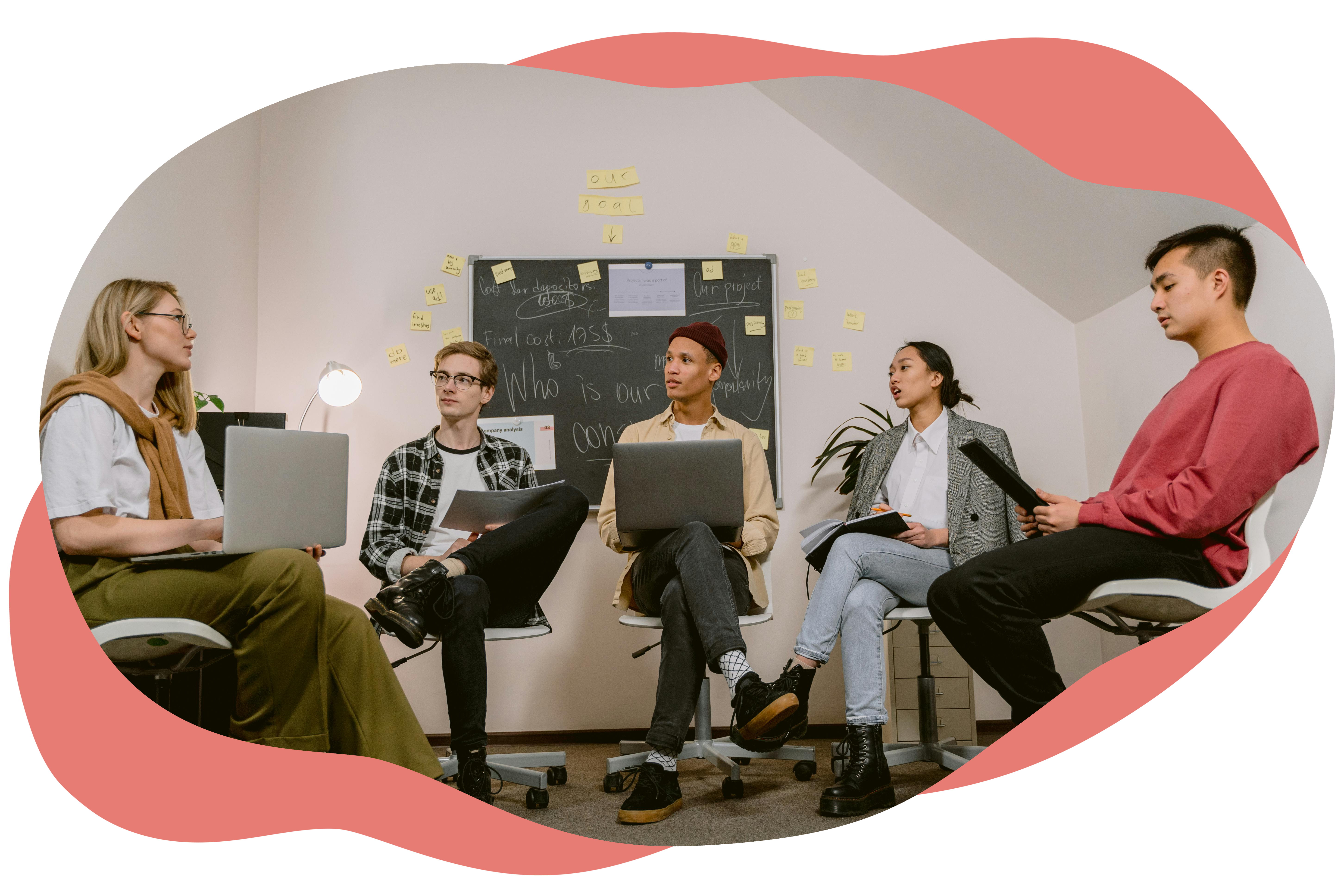 Group of people discussing ideas